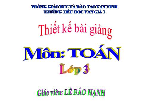 Bài toán giải bằng hai phép tính