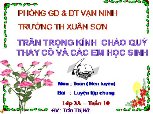 Các Bài giảng khác thuộc Chương trình Toán 3