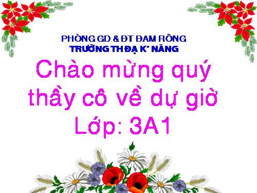 Các Bài giảng khác thuộc Chương trình Toán 3