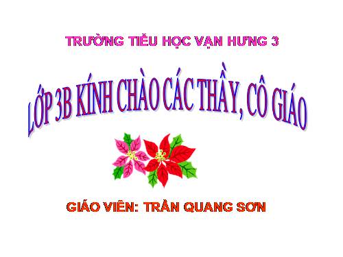Các Bài giảng khác thuộc Chương trình Toán 3