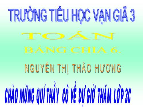 Bảng chia 6