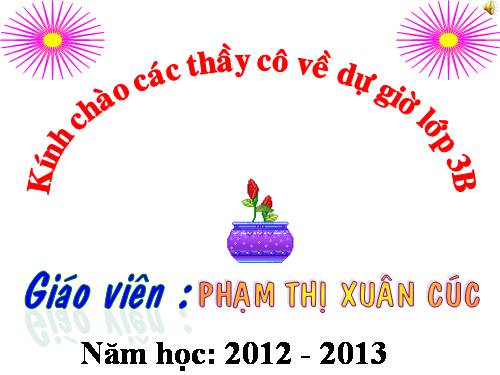 Các Bài giảng khác thuộc Chương trình Toán 3