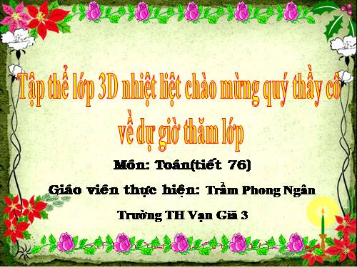 Các Bài giảng khác thuộc Chương trình Toán 3