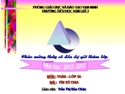 Tìm số chia