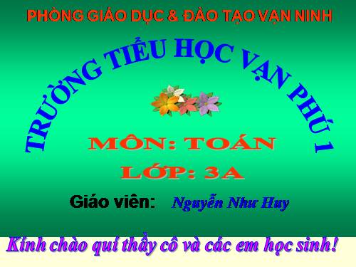 Các Bài giảng khác thuộc Chương trình Toán 3