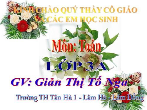 Các Bài giảng khác thuộc Chương trình Toán 3