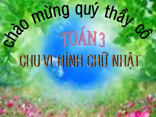 Chu vi hình chữ nhật
