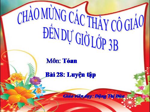 Các Bài giảng khác thuộc Chương trình Toán 3
