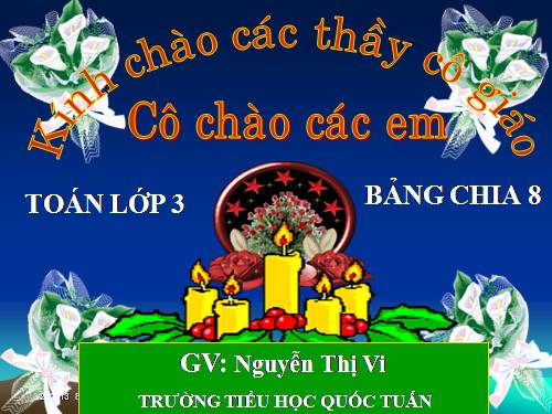 Bảng chia 8