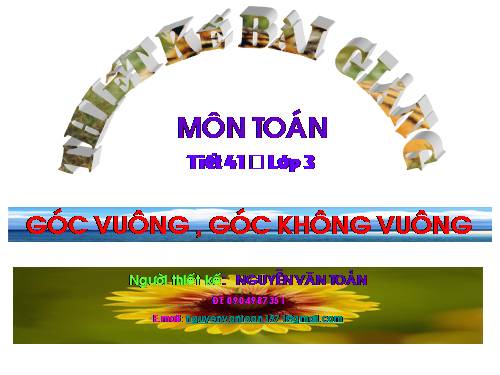 Góc vuông, góc không vuông
