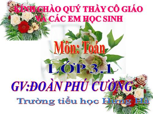 Các Bài giảng khác thuộc Chương trình Toán 3