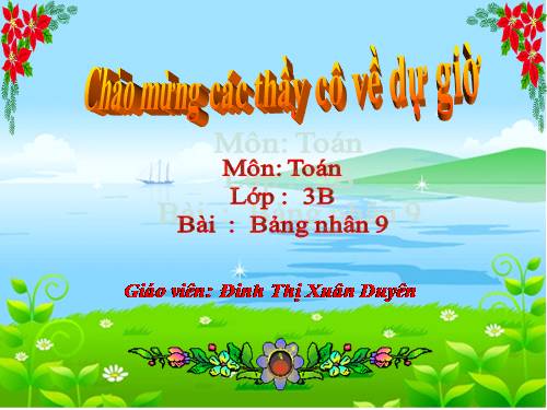 Bảng nhân 9