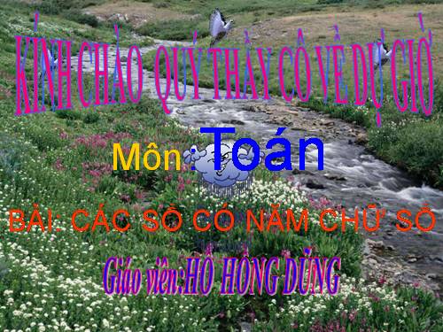 Các số có năm chữ số