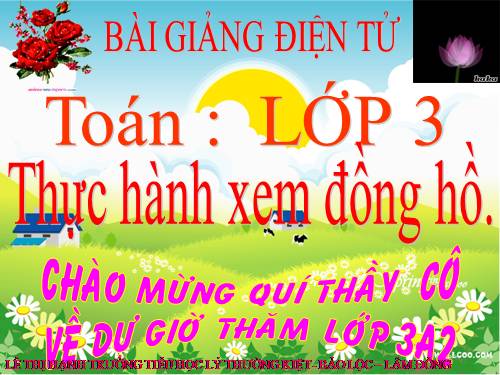 Thực hành xem đồng hồ