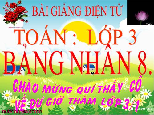 Bảng nhân 8