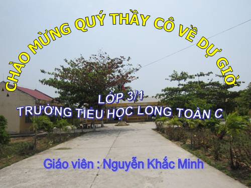 Các Bài giảng khác thuộc Chương trình Toán 3