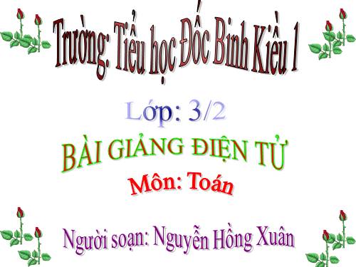 Nhân số có ba chữ số với số có một chữ số