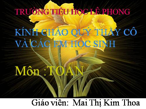 So sánh số bé bằng một phần mấy số lớn