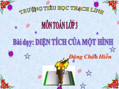 Diện tích của một hình