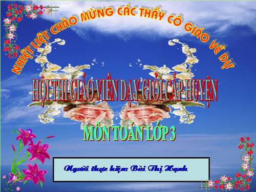 Các Bài giảng khác thuộc Chương trình Toán 3