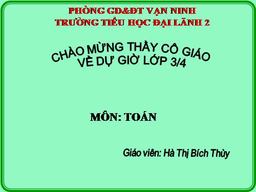 Giới thiệu bảng chia