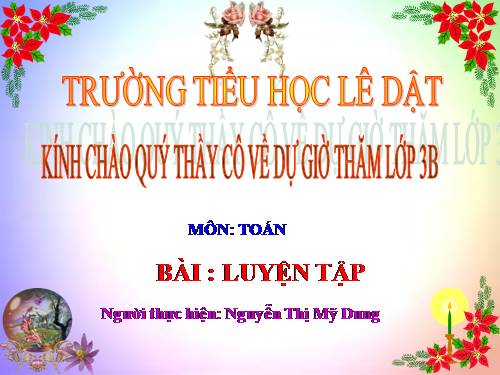 Các Bài giảng khác thuộc Chương trình Toán 3