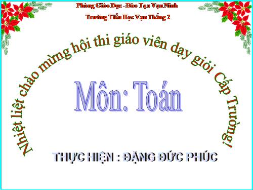Bài toán giải bằng hai phép tính
