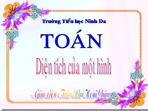 Diện tích của một hình