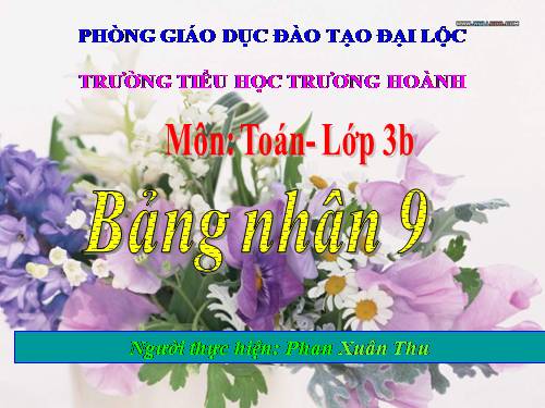 Bảng nhân 9