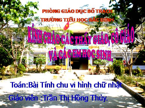 Chu vi hình chữ nhật