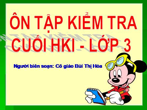 Các Bài giảng khác thuộc Chương trình Toán 3