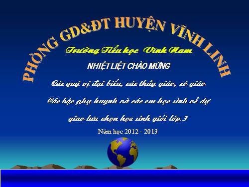 RUNG CHUÔNG VÀNG KHỐI 3