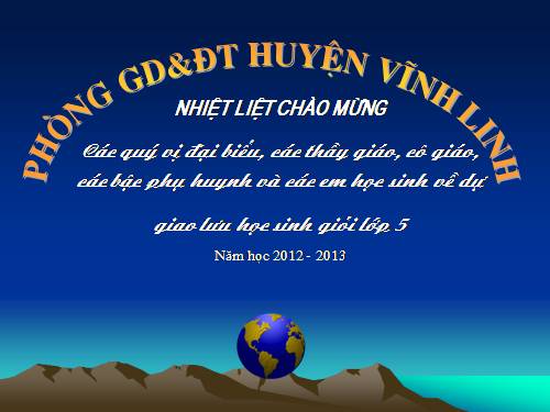 RUNG CHUÔNG VÀNG KHỐI 5