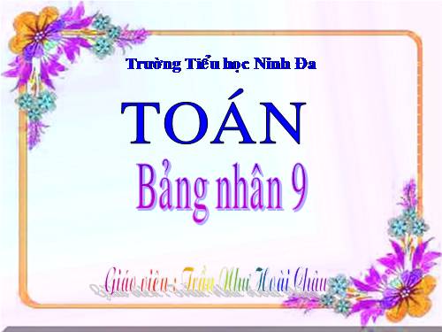 Bảng nhân 9
