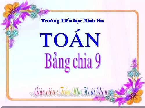 Bảng chia 9
