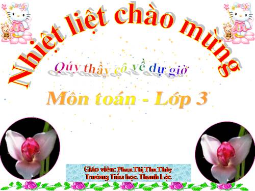 Các Bài giảng khác thuộc Chương trình Toán 3