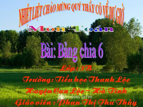 Bảng chia 6