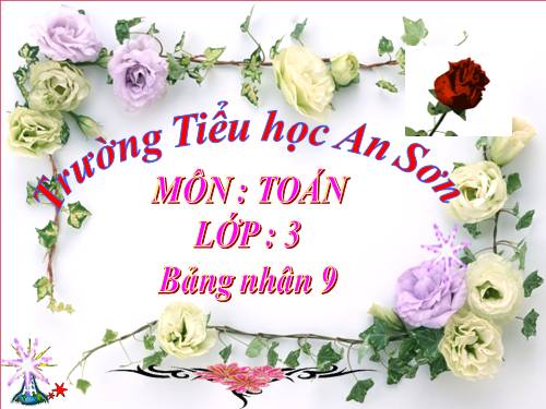 Bảng nhân 9