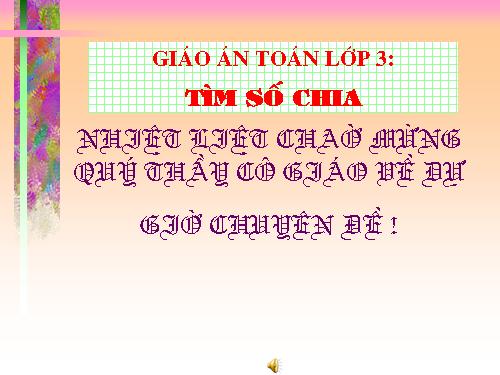 Tìm số chia