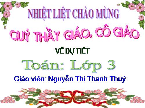 Các Bài giảng khác thuộc Chương trình Toán 3