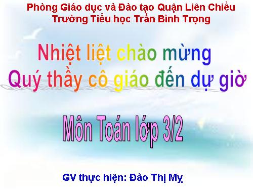 Bài toán giải bằng hai phép tính