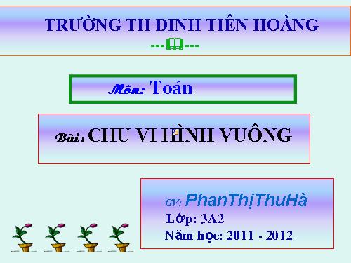 Chu vi hình vuông