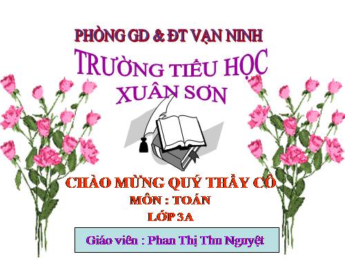 Các Bài giảng khác thuộc Chương trình Toán 3