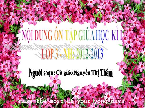Các Bài giảng khác thuộc Chương trình Toán 3