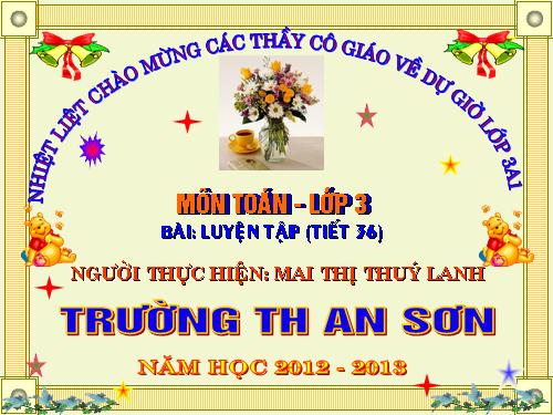 Các Bài giảng khác thuộc Chương trình Toán 3