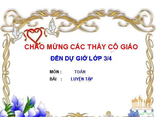 Các Bài giảng khác thuộc Chương trình Toán 3