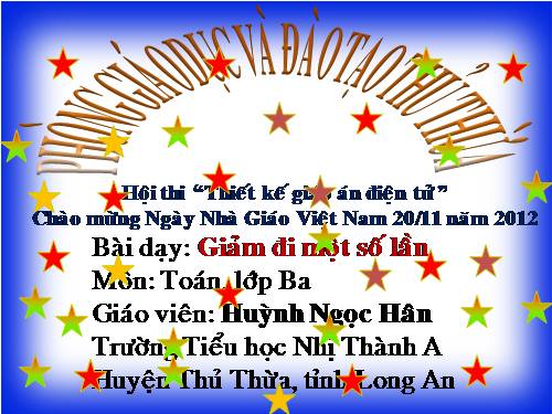 Giảm đi một số lần