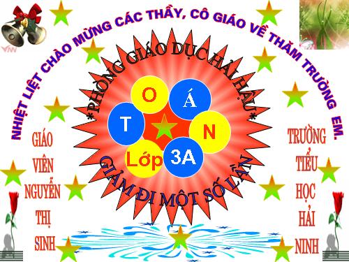 Giảm đi một số lần