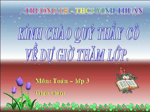 Các Bài giảng khác thuộc Chương trình Toán 3