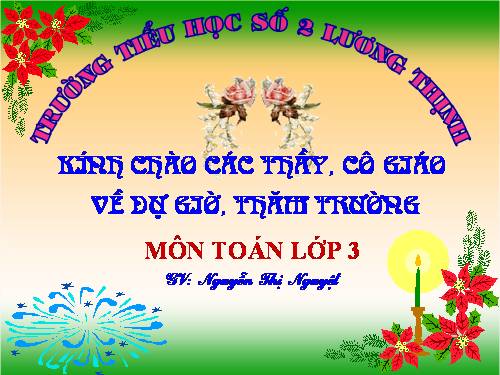 Các Bài giảng khác thuộc Chương trình Toán 3